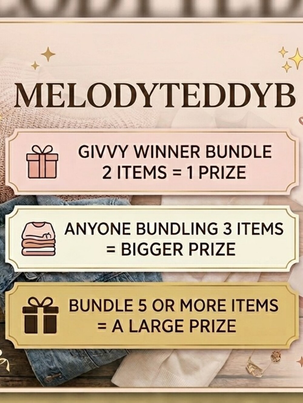 MELODYTEDDYB Prizes For Auction. HAPPY MOTHERS DAY SHOW AND GIFTS